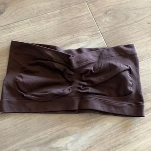 Bandeau Brown Bra